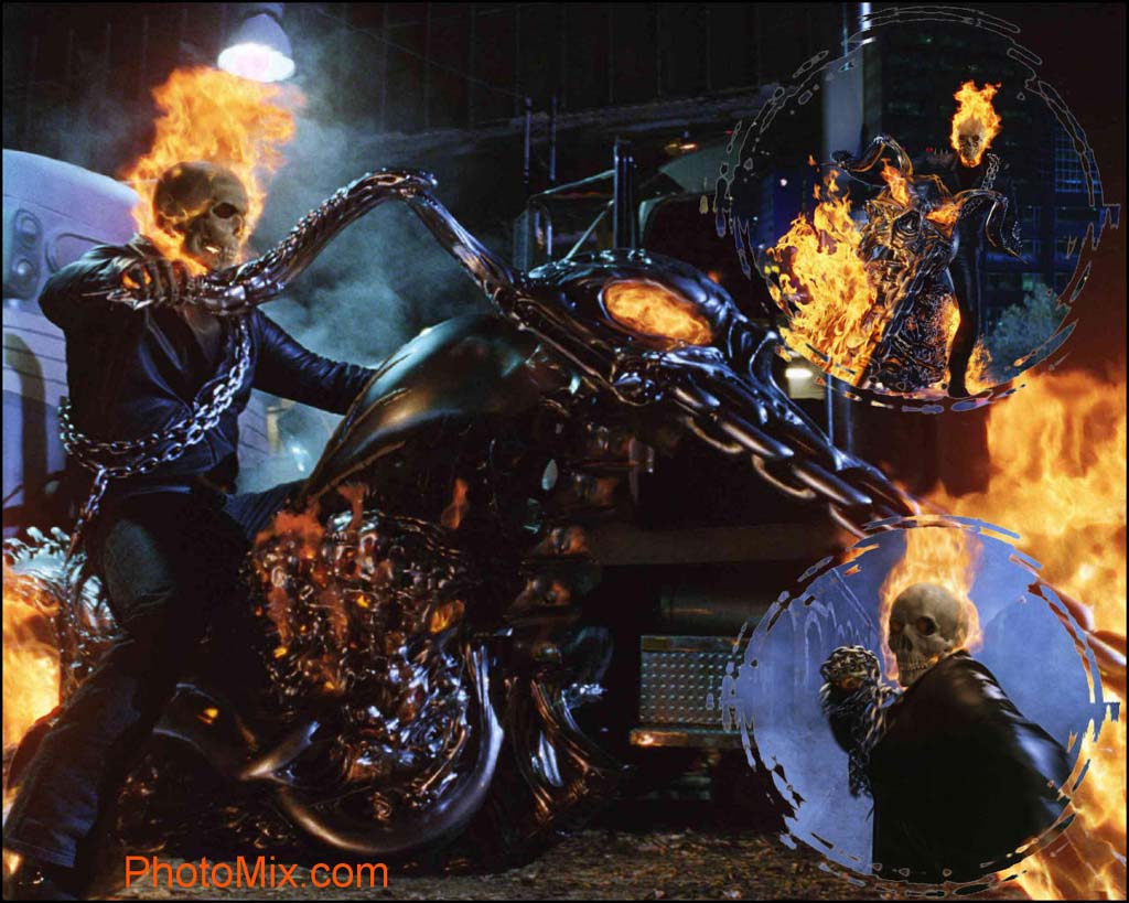 Wallpaper For > Ghost Rider Bike Wallpaper