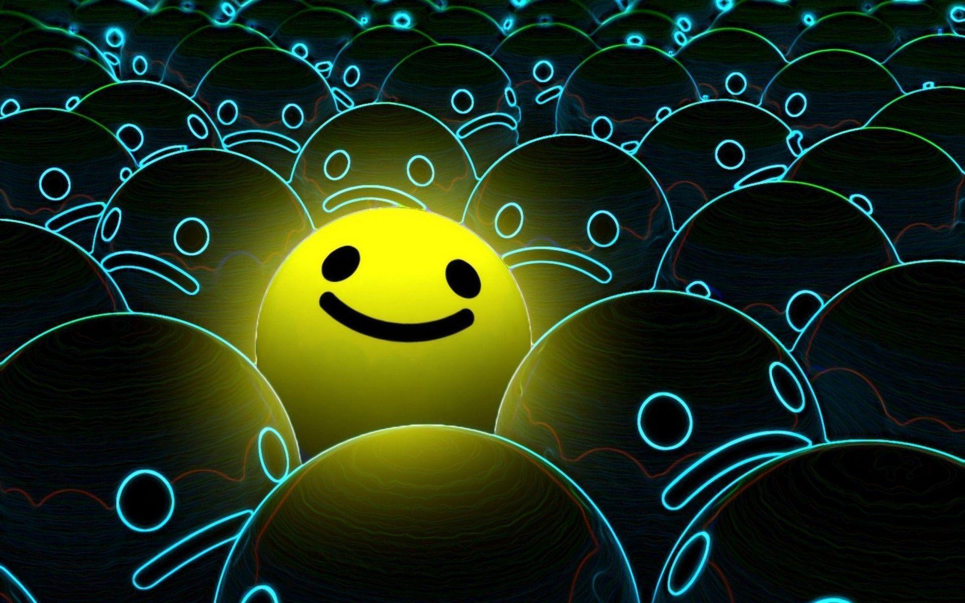 image For > Rainbow Smiley Face Background