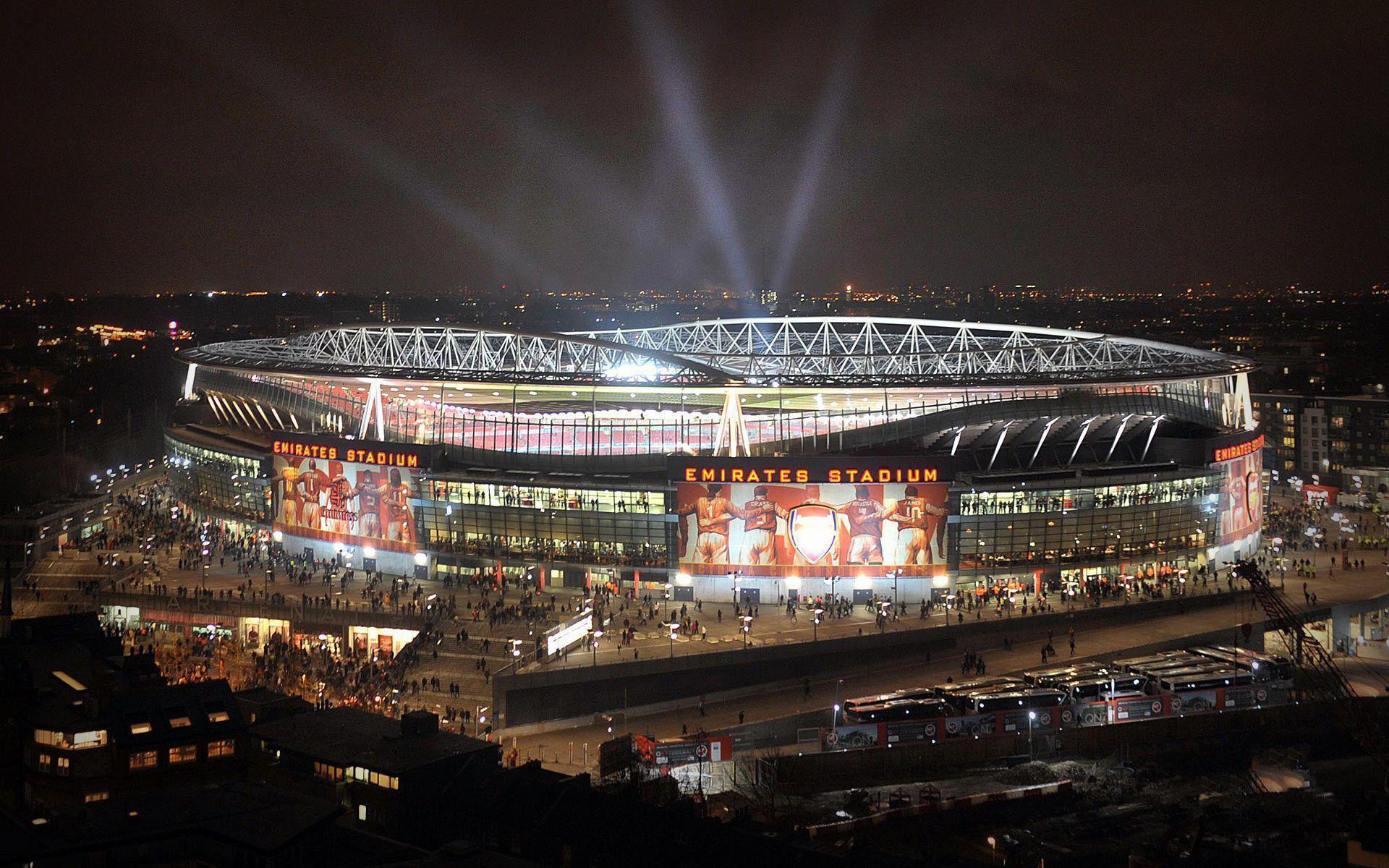 Emirates Stadium At Night Wallpaper