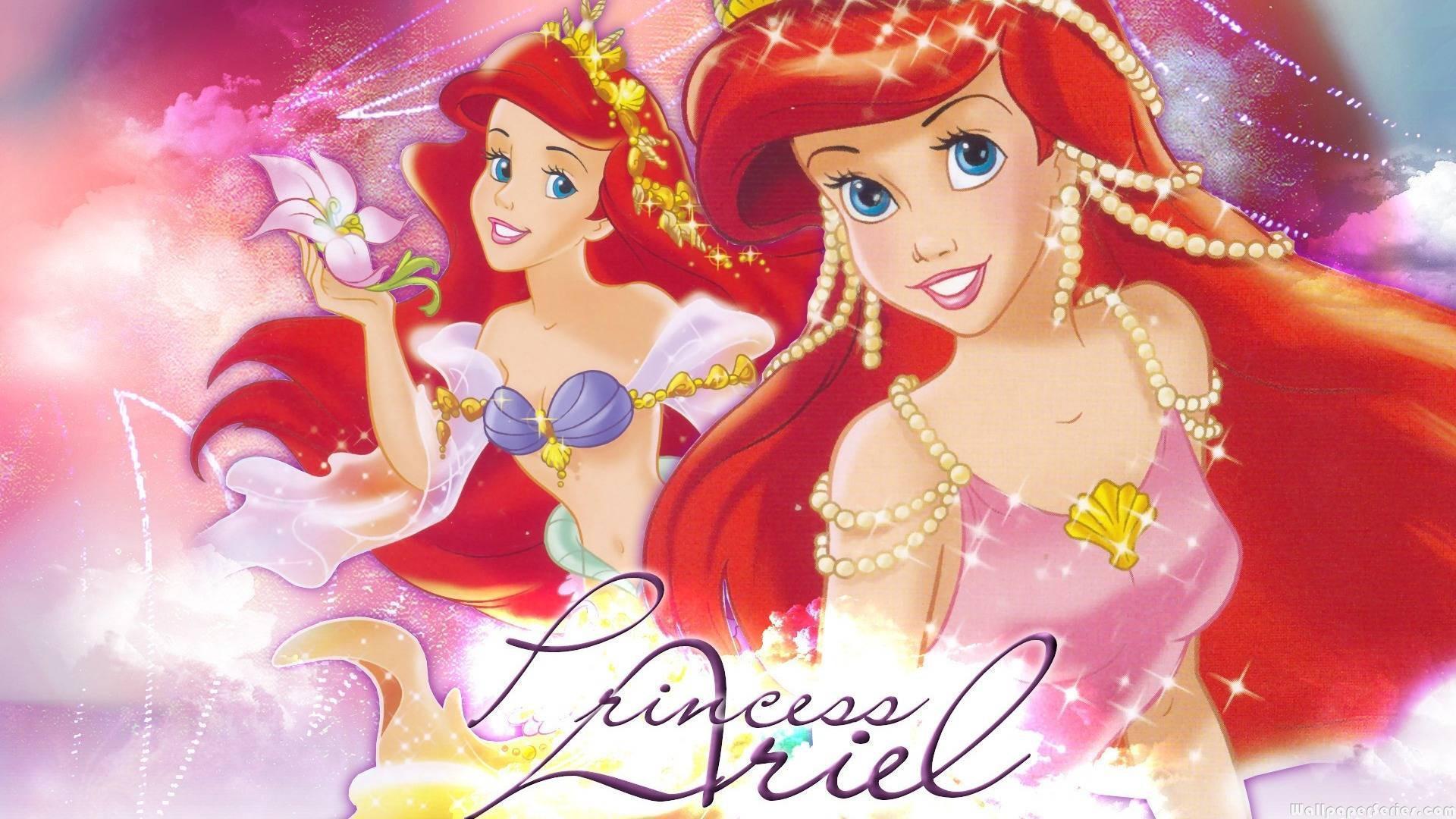 HD Disney Princess Ariel Pink Dress Latest Wallpaper. Download