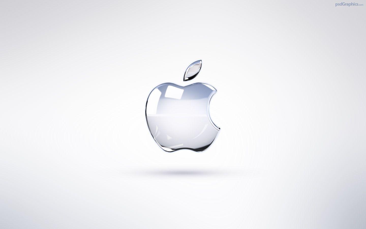 Bright Apple logo wallpaper