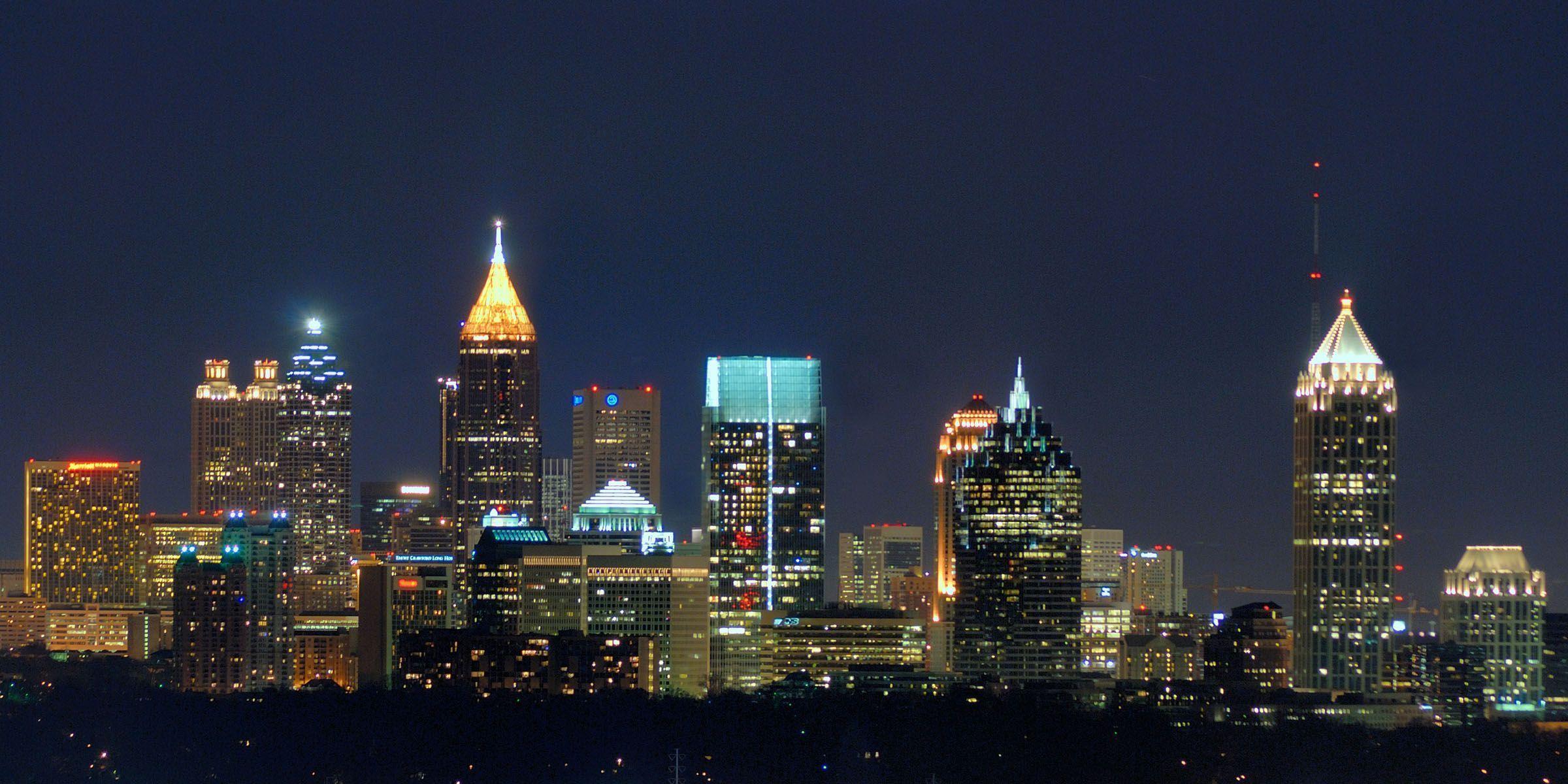 Atlanta Skyline Wallpapers Wallpaper Cave