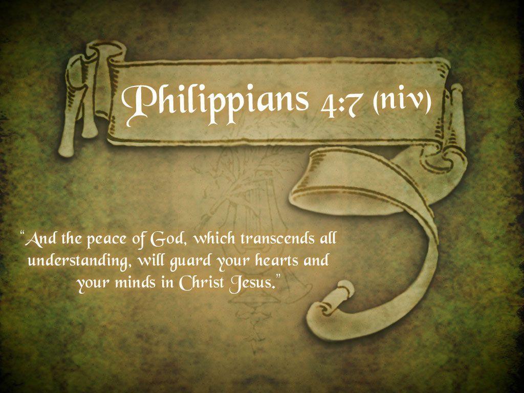 Philippians 4:7 Of God Wallpaper Wallpaper