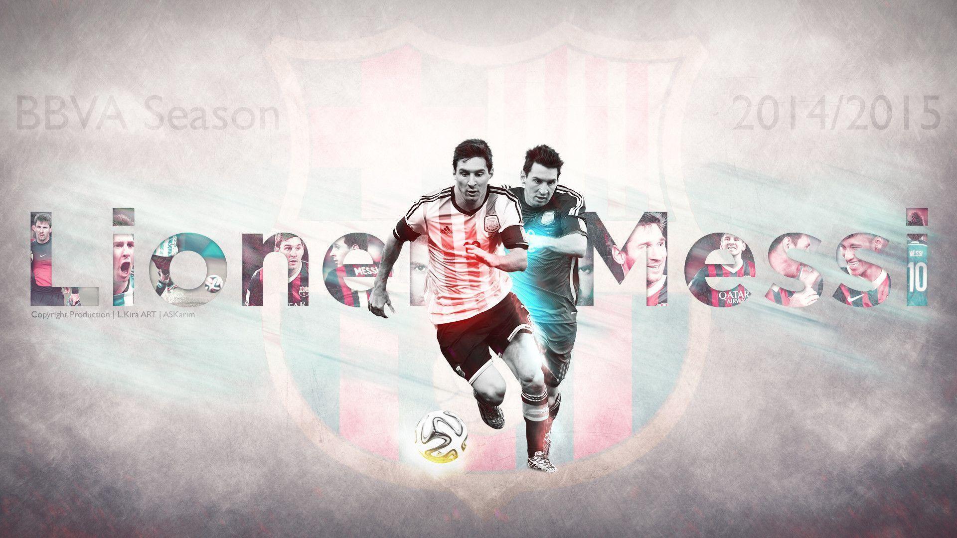 Lionel Messi Pulga. 2014 2015. Wallpaper By EL Kira