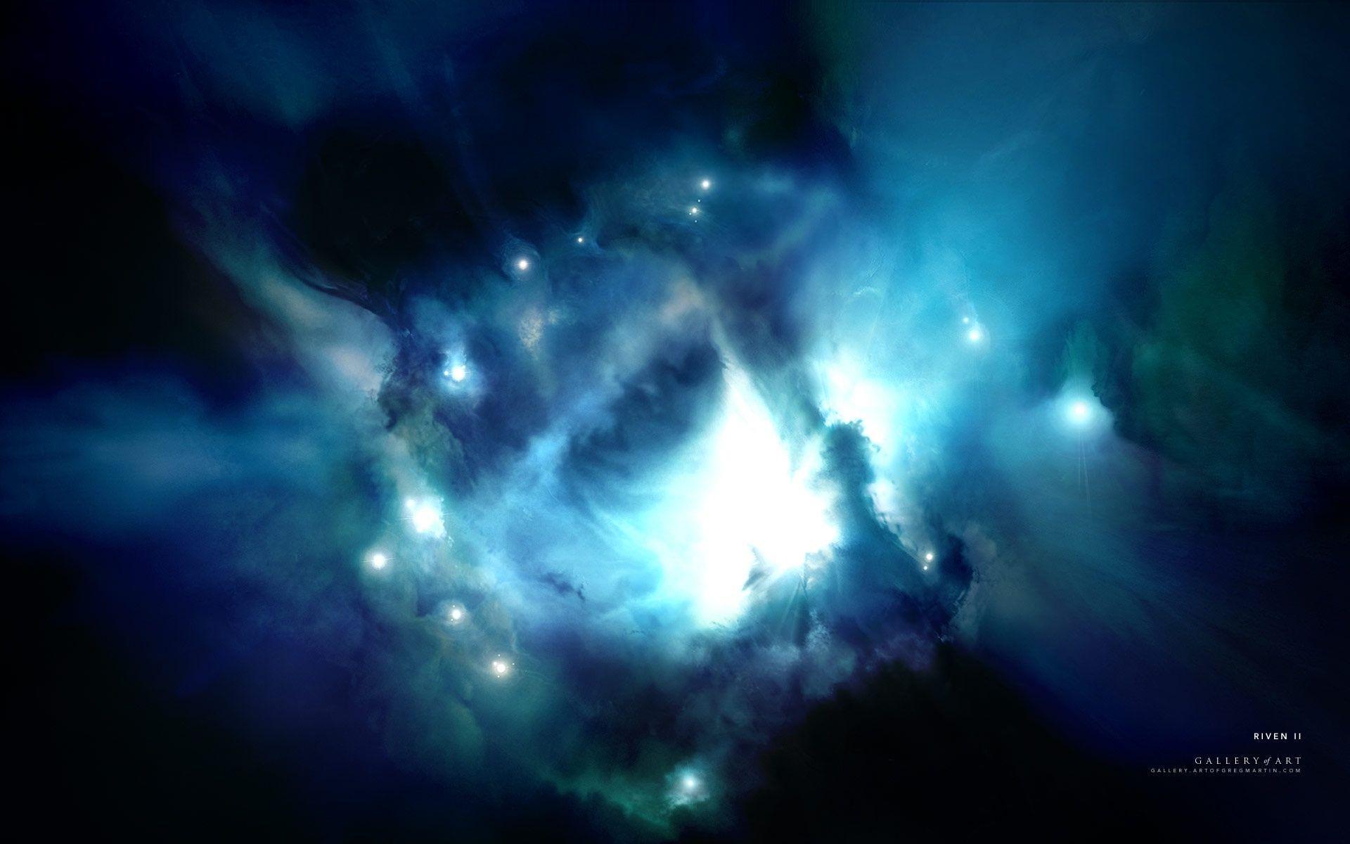 blue nebula 4k