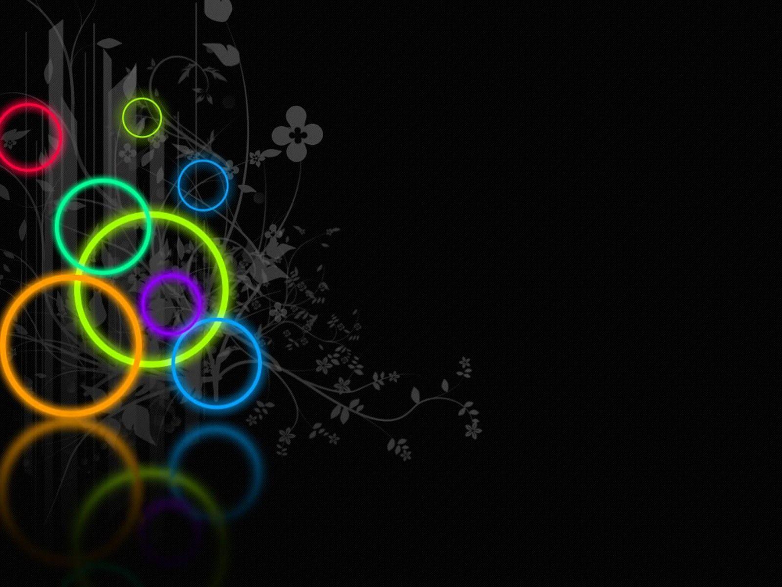 Neon Background Colorful Black Background Neon Wallpaper HD