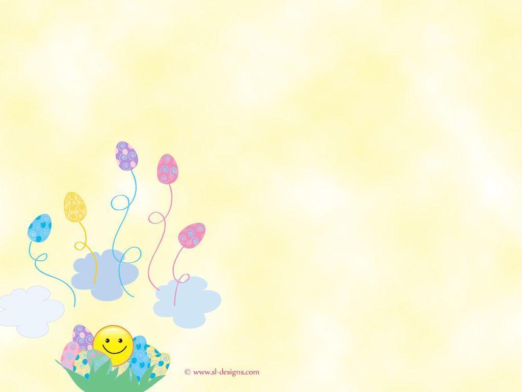 Easter Desktop Wallpaper- easter eggs and smiley
