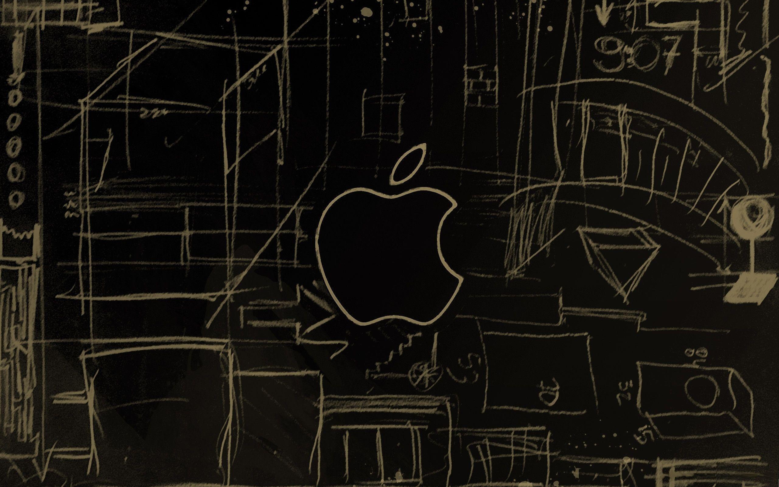 Apple Logo Sketch Mac Wallpaper Download. Free Mac Wallpaper