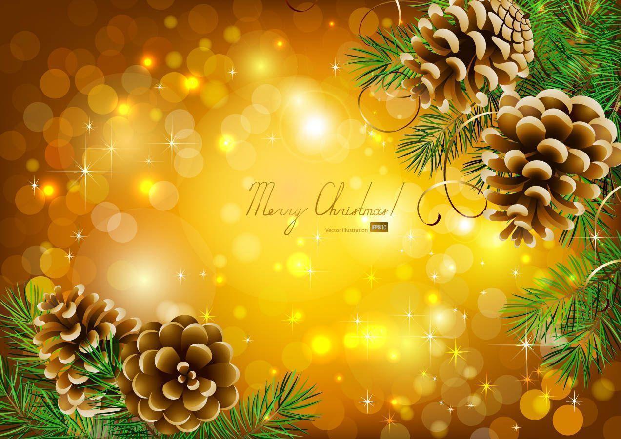 Beautiful christmas background 03 vector Free Vector / 4Vector
