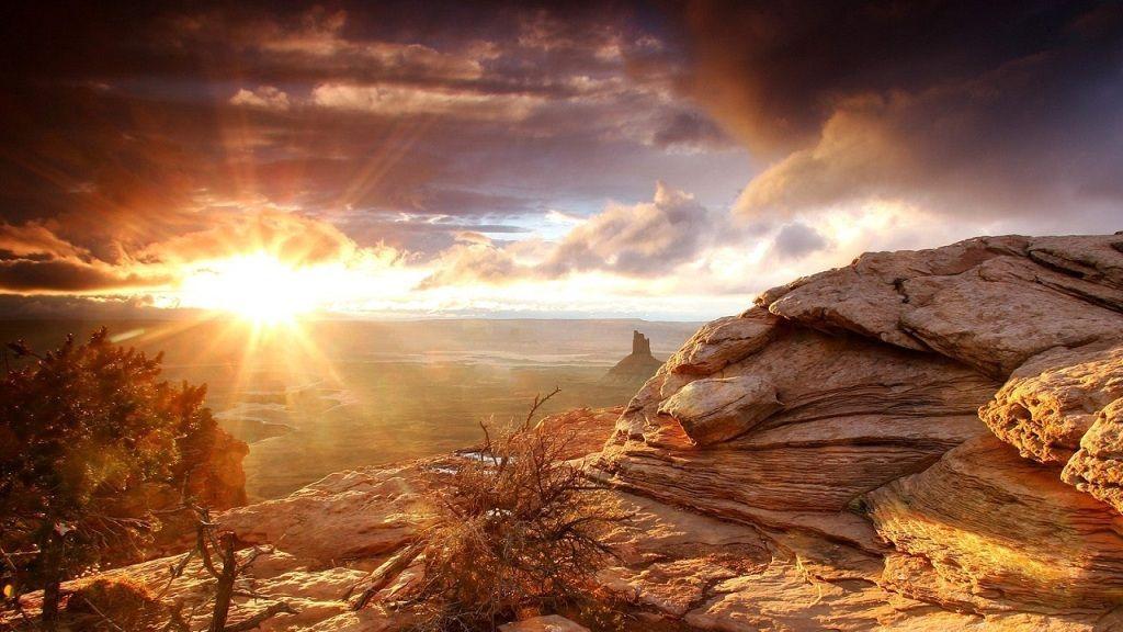 Desert Sunrise Wallpaper. Download HD Wallpaper