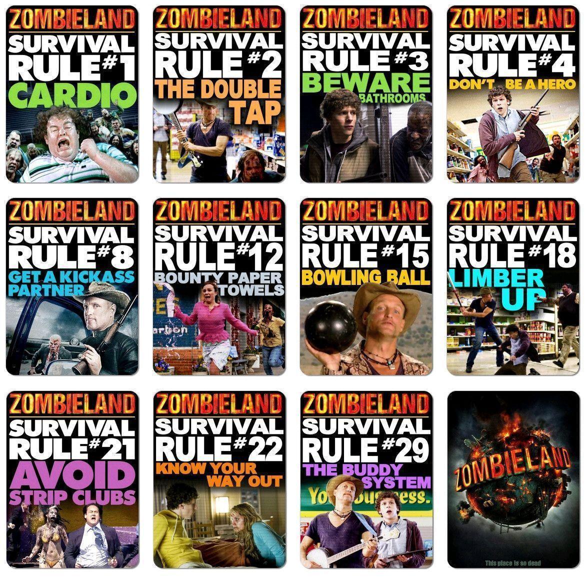 image For > Zombieland Rules Wallpaper