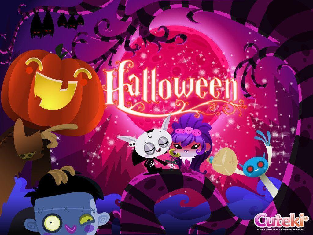 Download Cuteki Halloween Cute Kawaii Wallpaper 1024x768. HD