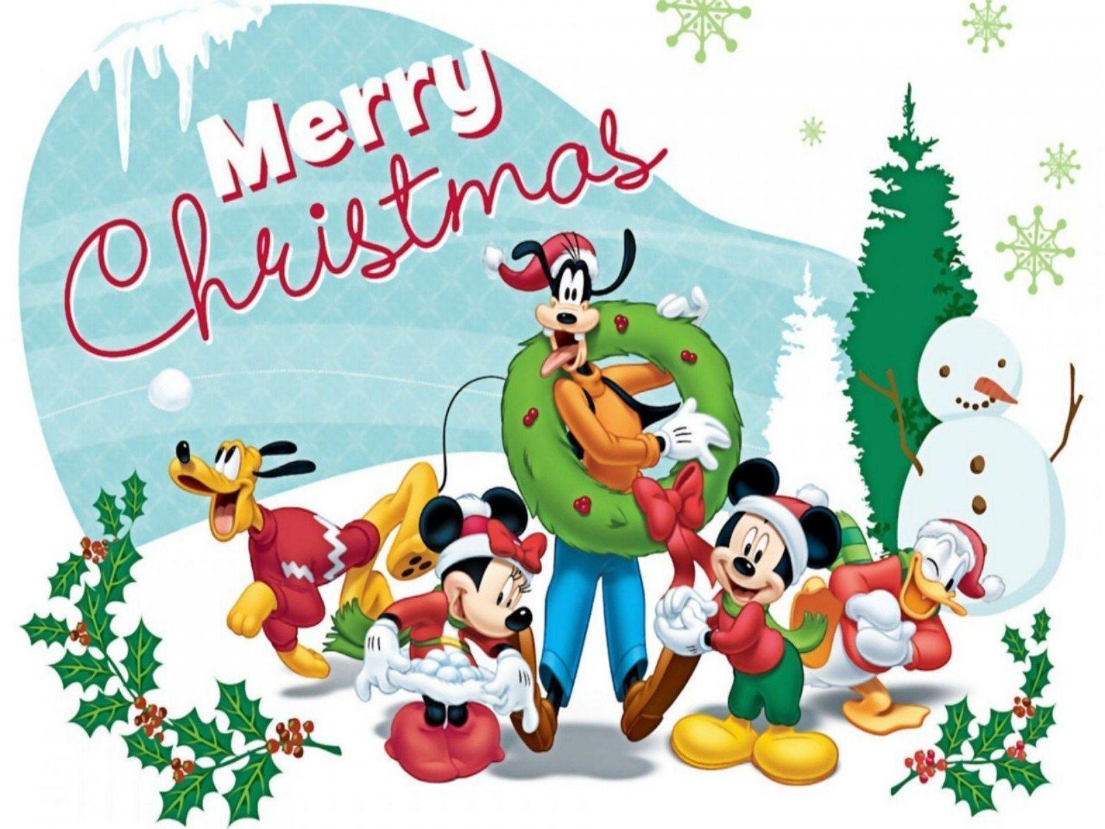 Mickey Christmas Free Wallpaper