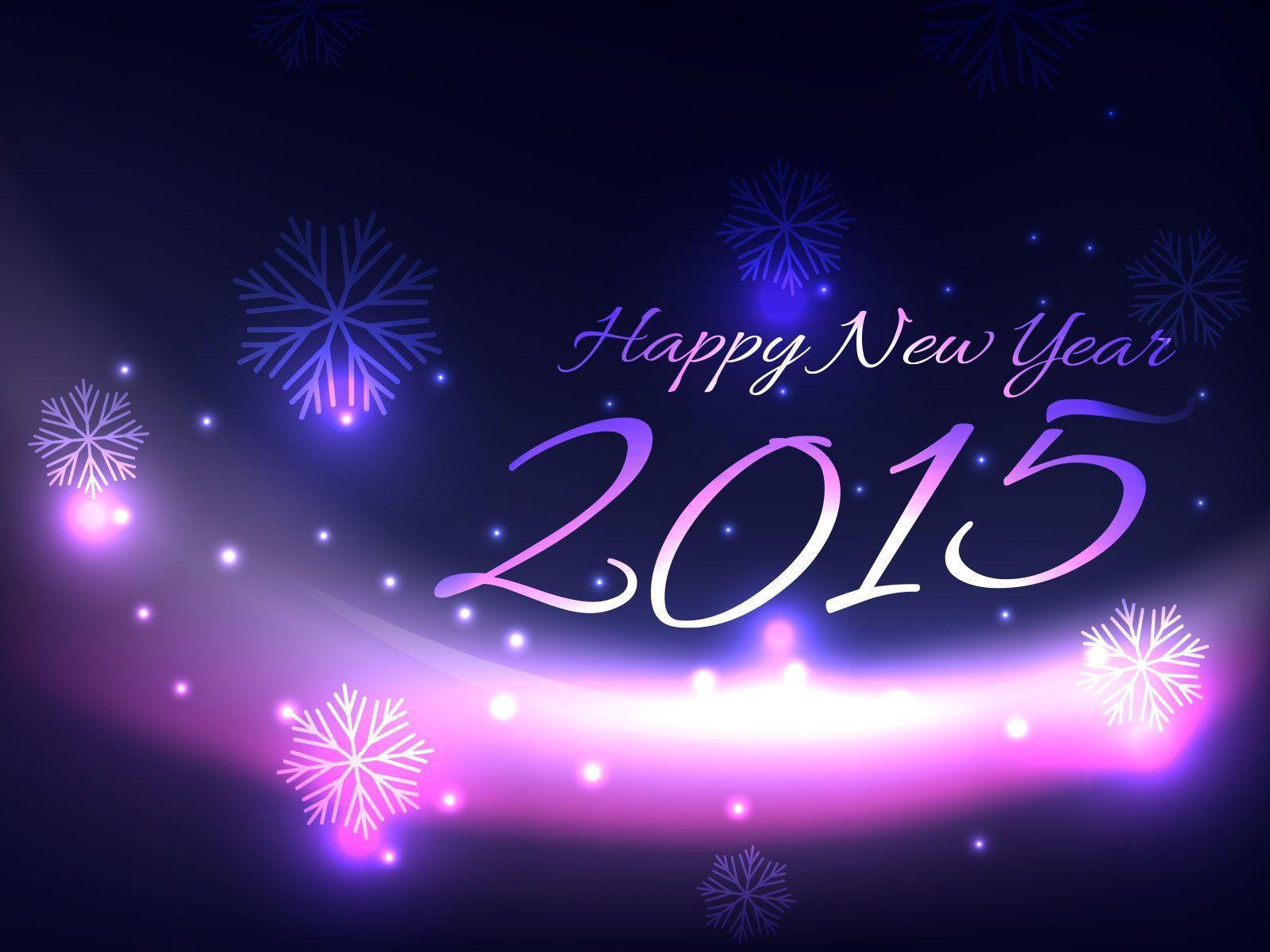 Happy New Year 2015 Purple HD Wallpaper Wallpaper computer