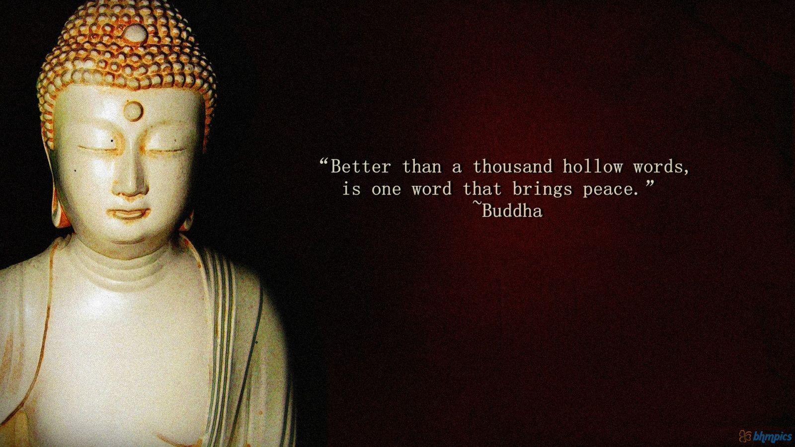 Buddha Quote and Wisdom Picture Desktop Wallpaper