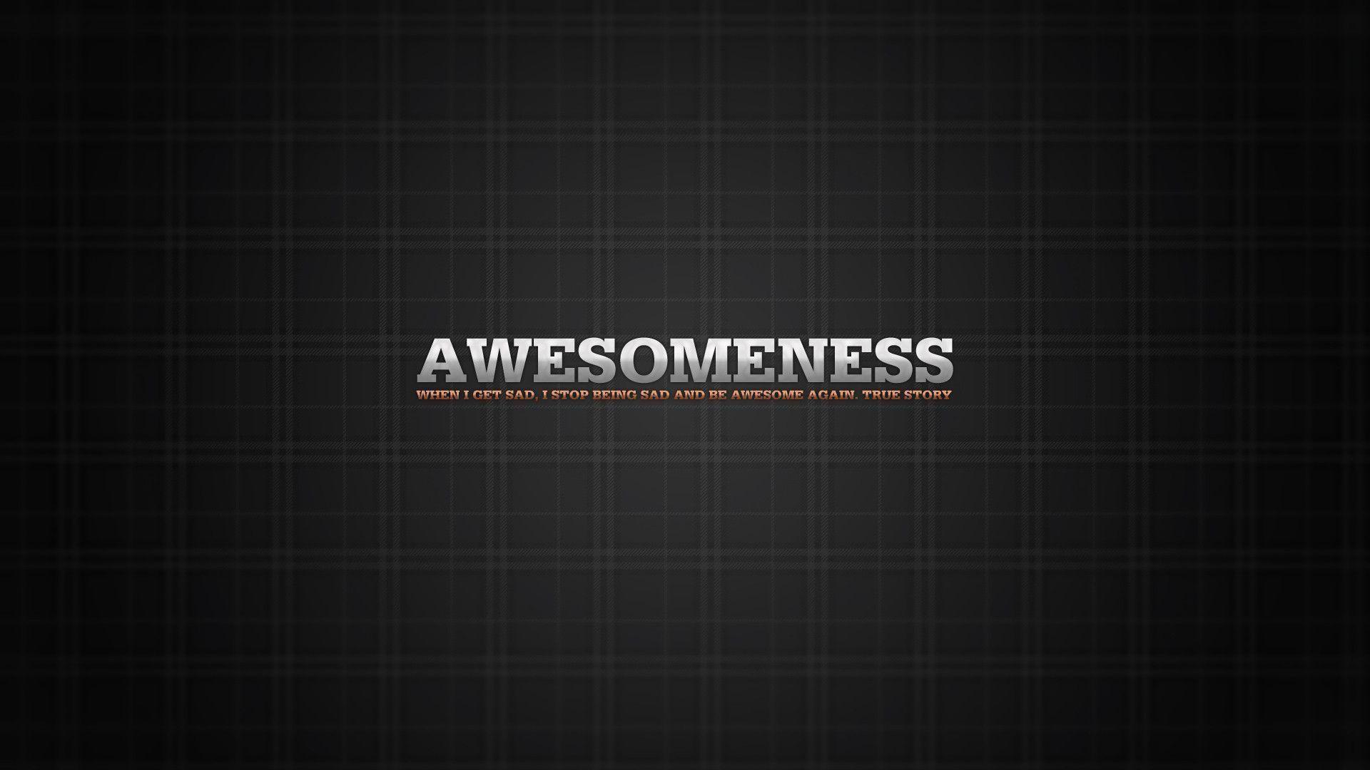 Awesomeness, Full HD wallpaper, funny quote, true story. HD