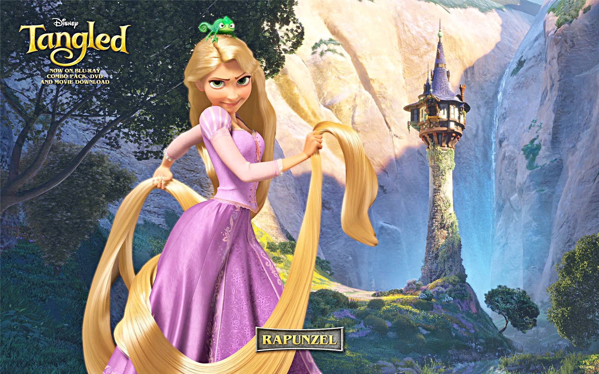 Walt Disney Wallpaper Rapunzel & Pascal Disney
