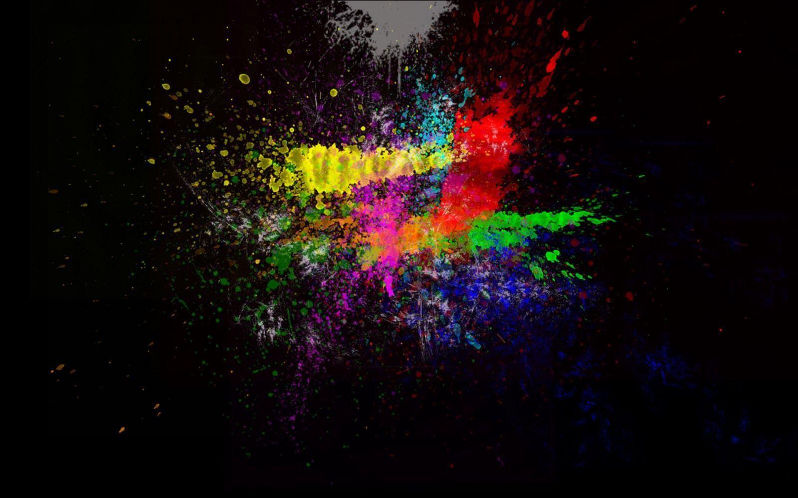 Petals Of Color Splash Explosion Stock Illustration 