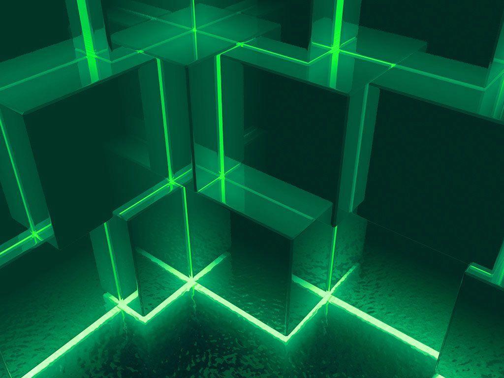 Desktop Wallpaper · Gallery · 3D Art · Lights Cubes. Free