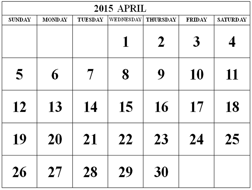 Desktop Wallpapers Calendar April 2015 - Wallpaper Cave
