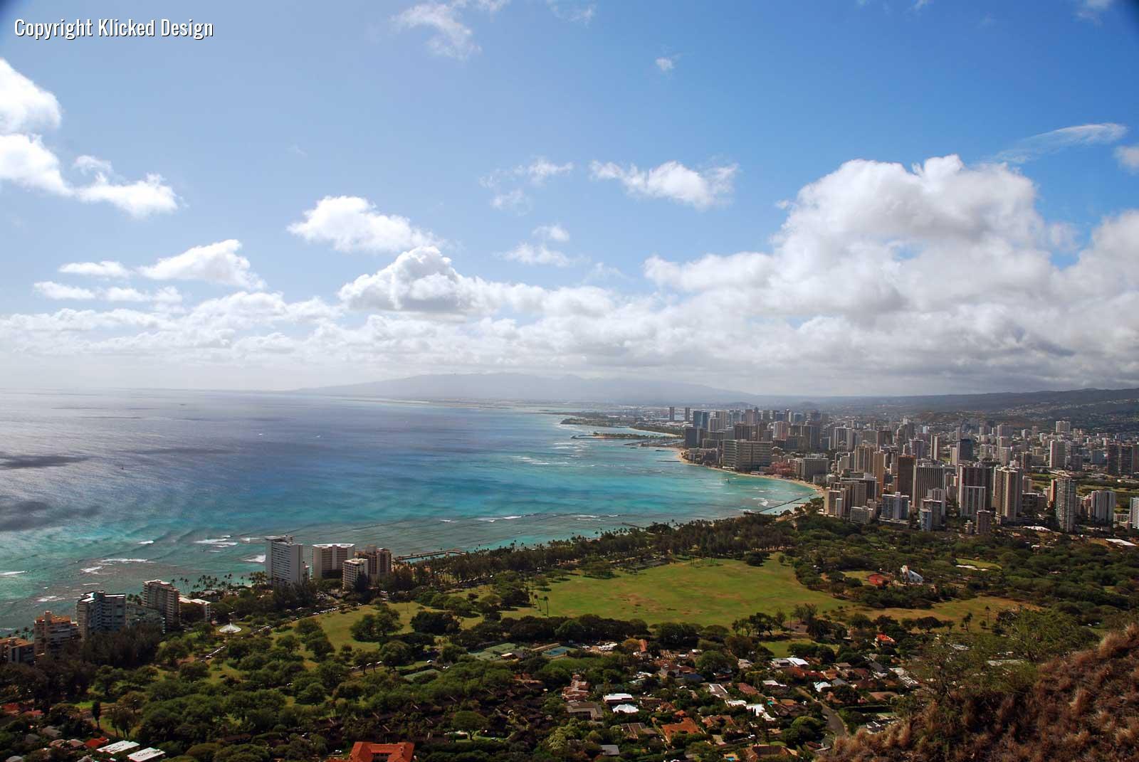 Honolulu from Diamond Head. Hawaii Picture of