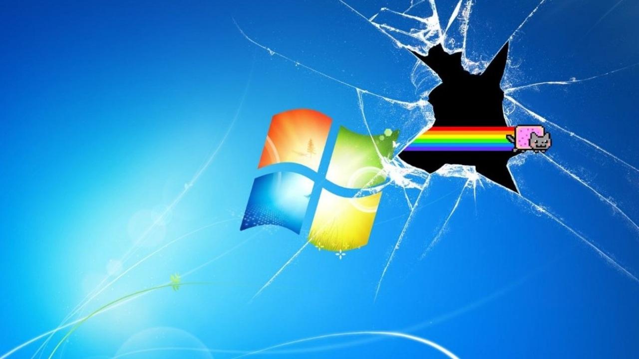 Разбитый экран Windows