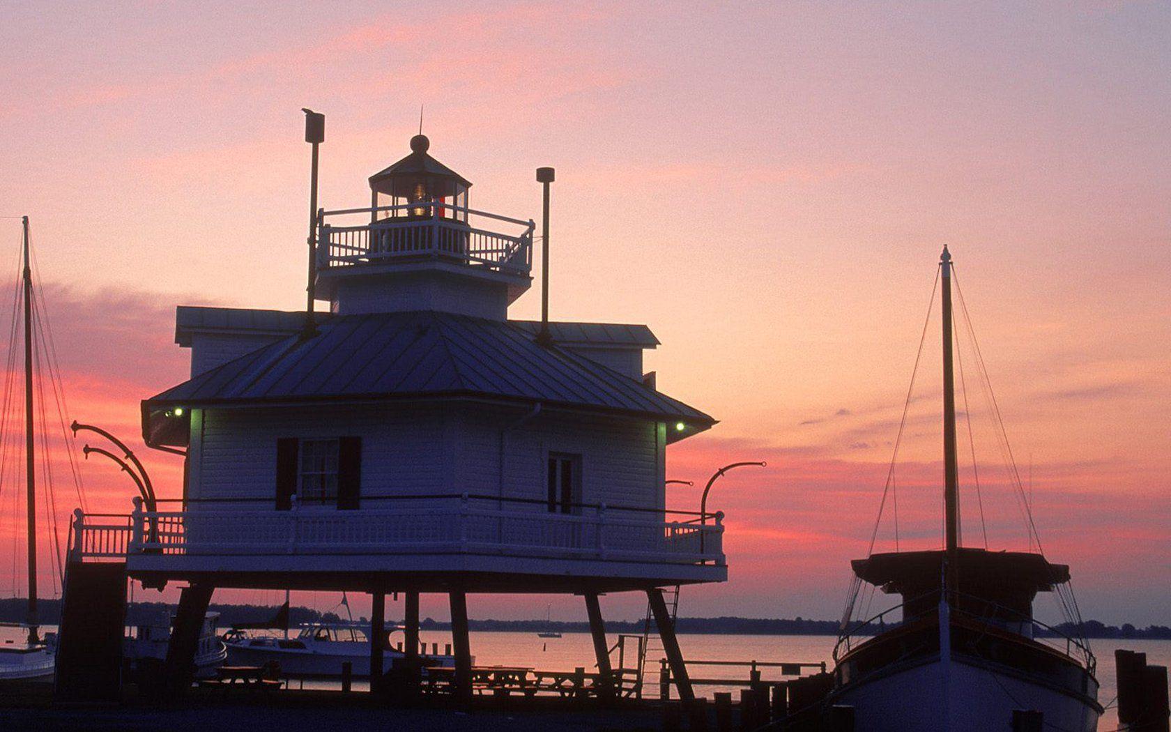 Lighthouse Chesapeake Bay Museum Maryland Wallpaper