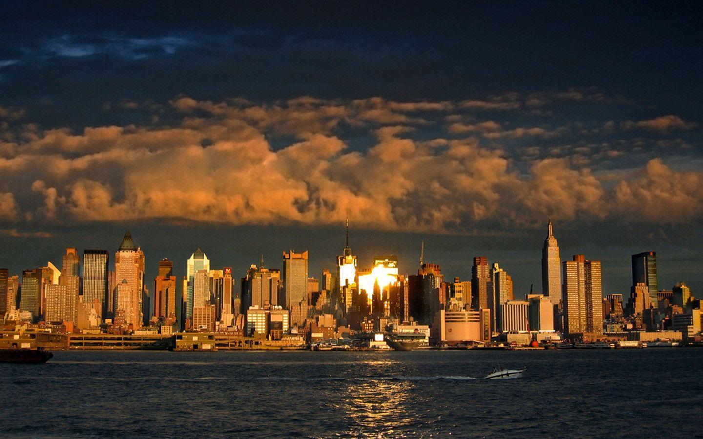 New York City Skyline Photography Wallpaper Wallpaper