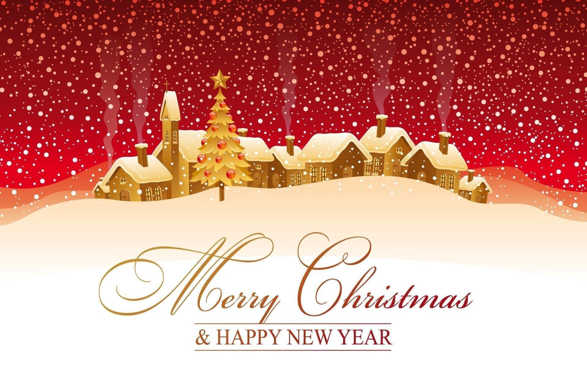 Merry Christmas and Happy new year Wallpaper. Download Free Word