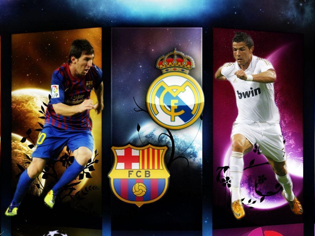 Pix For > Messi And Ronaldo Wallpaper