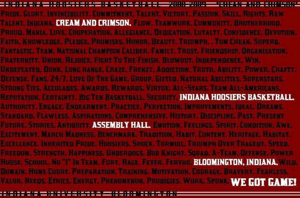 Indiana Hoosiers Basketball Graphics, Pictures, & Image for
