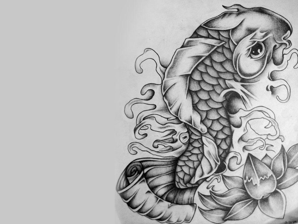 Koi Fish Tattoo Wallpaper. Tattoo Drawing Pics