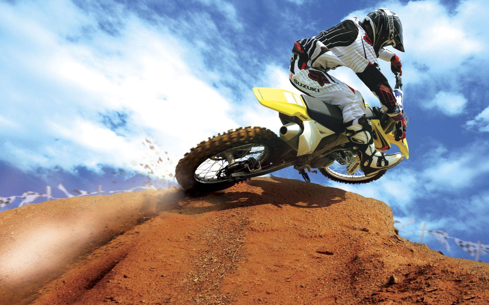 Crazy Motocross Bike desktop wallpaper hd, Auto Racing HD