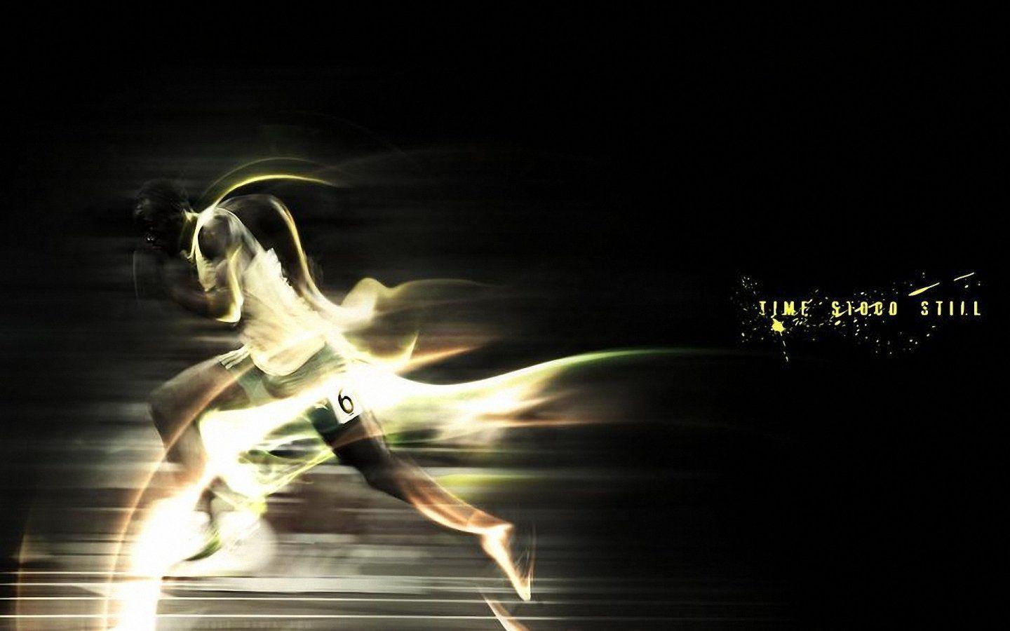 Usain Bolt Time Stood Still 1440x900 Wallpaper, 1440x900