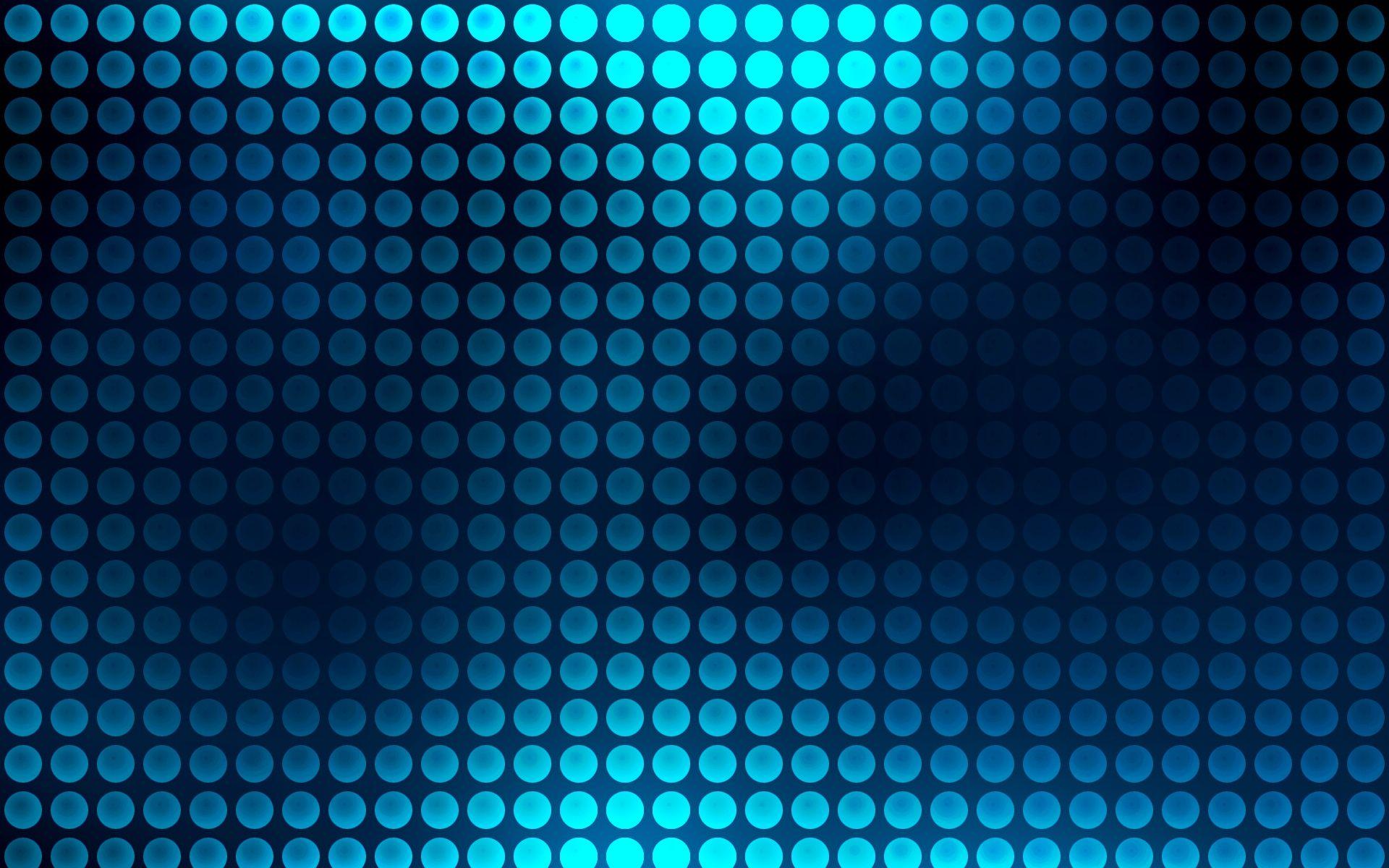 Blue Neon Circle Pattern Wallpaper Wide or HD