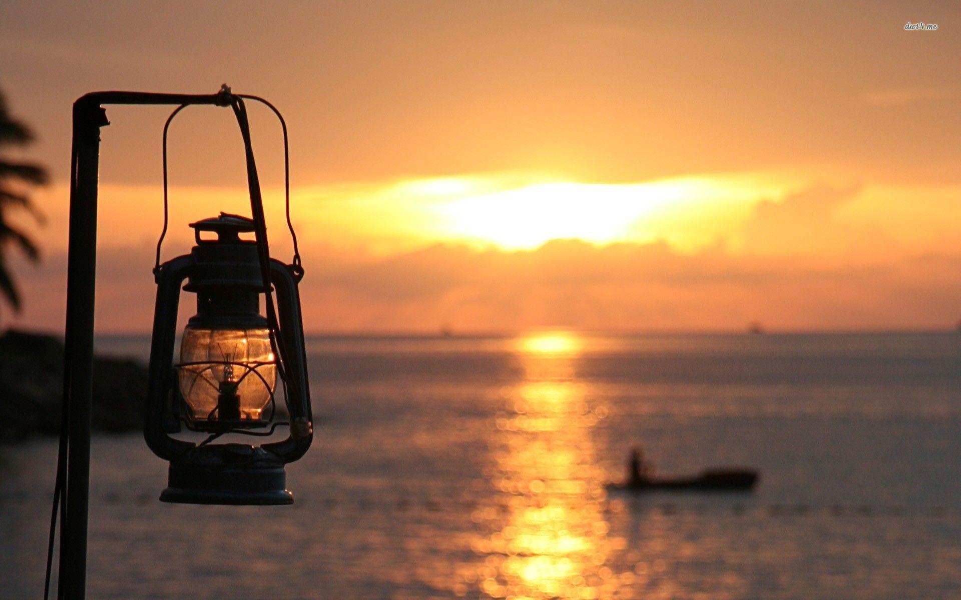 oil lamp on panaji beach india. Desktop Background for Free HD