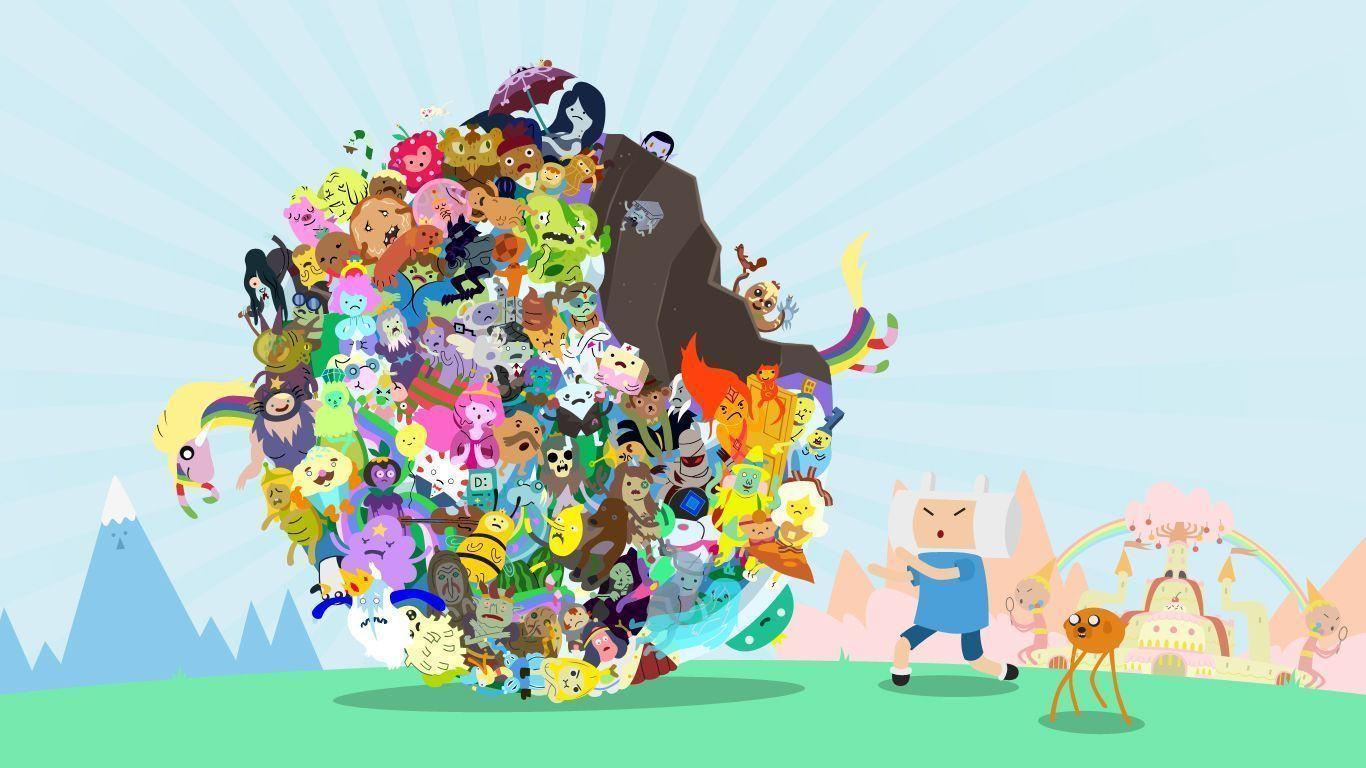 Wallpaper of the day: protagonistas de Adventure Time. La Hora de