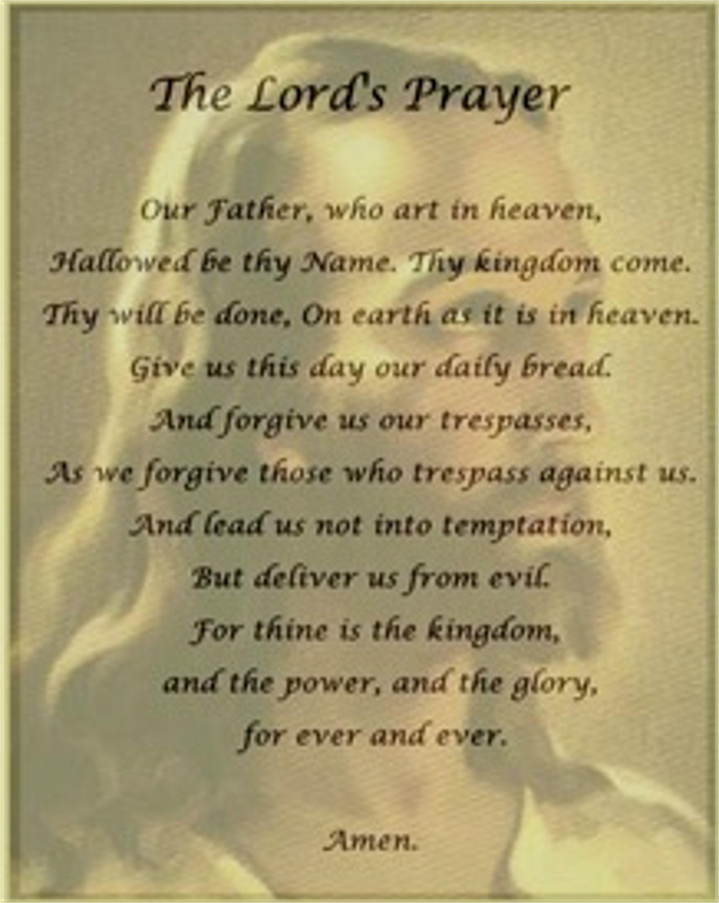 lords prayer background