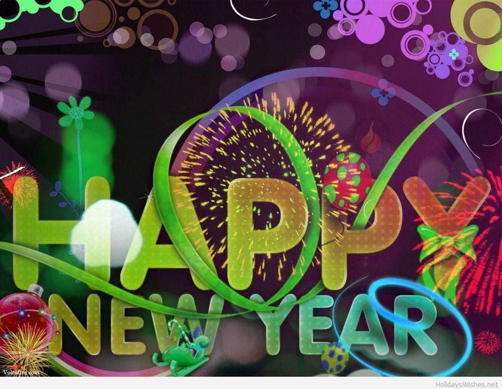 Cute HD happy new year 3D wallpaper for 2015