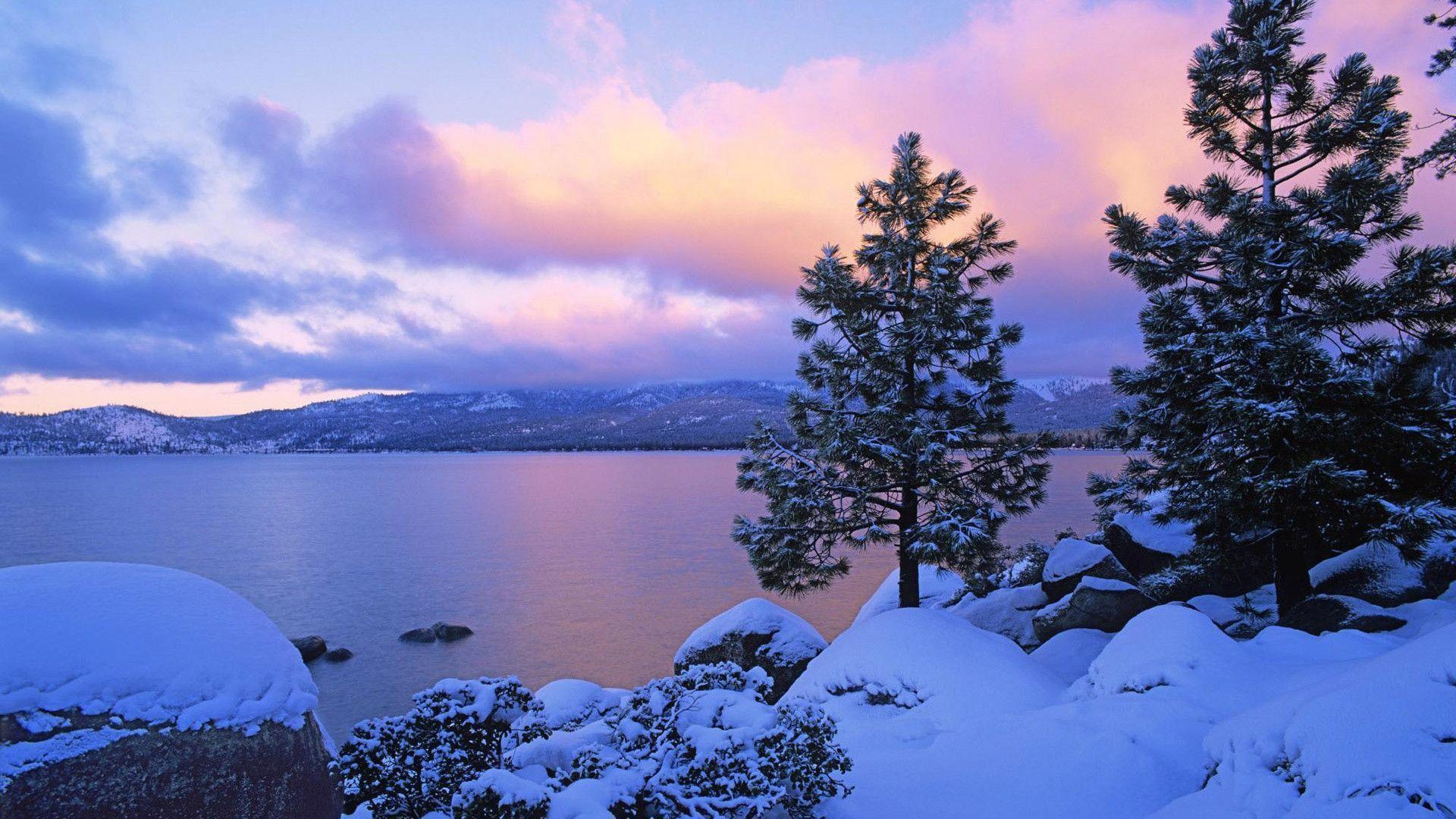 peaceful winter wallpaper