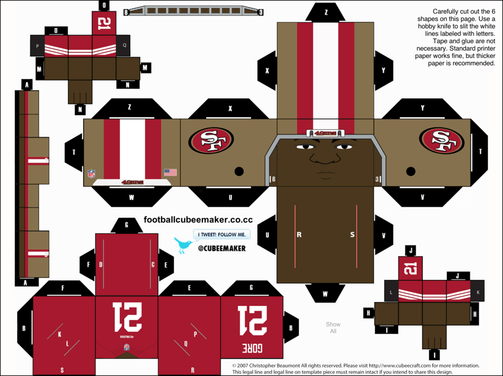 Frank Gore 49ers Cubee