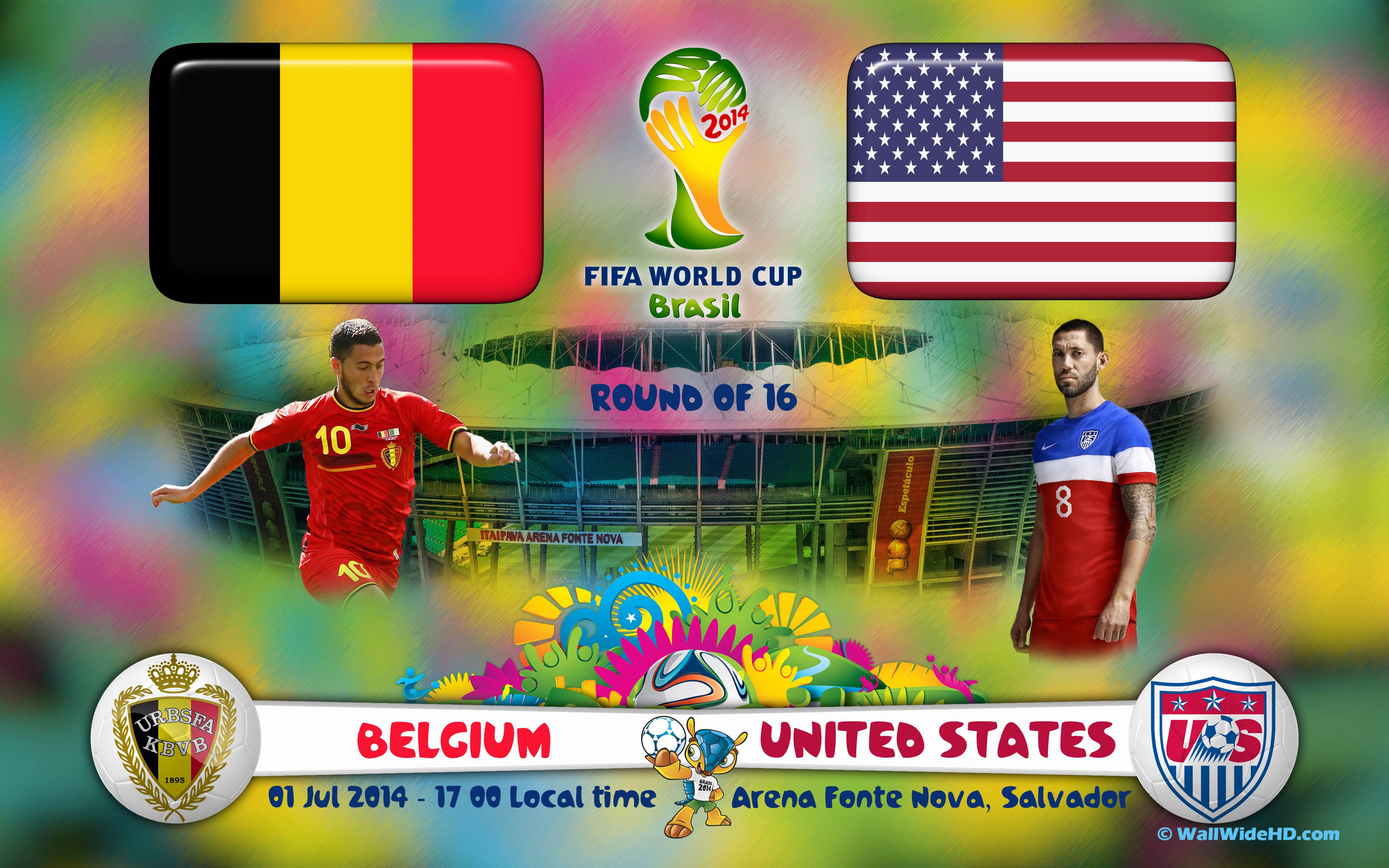 Belgium vs United States World Cup 2014 Round Of 16 Soccer
