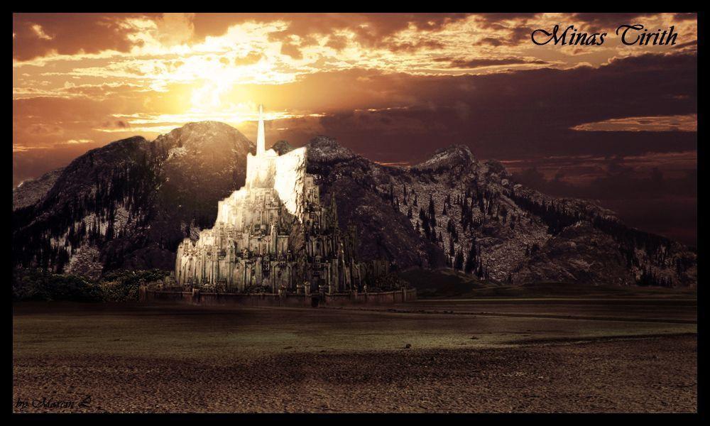 minas #tirith #lord #of #the #ring #art #4K #wallpaper