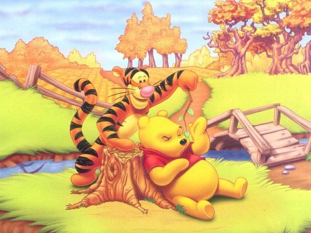 Winnie the Pooh and Tigger Wallpaper HD Download