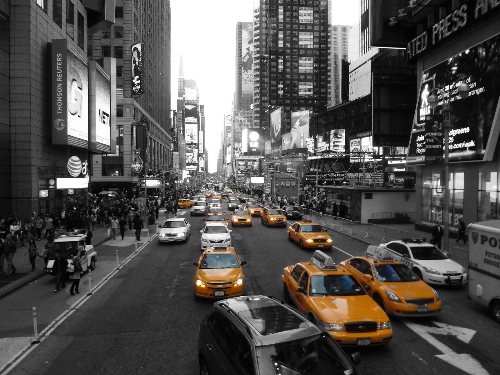 New York City Taxis 1600x1200 wallpaper