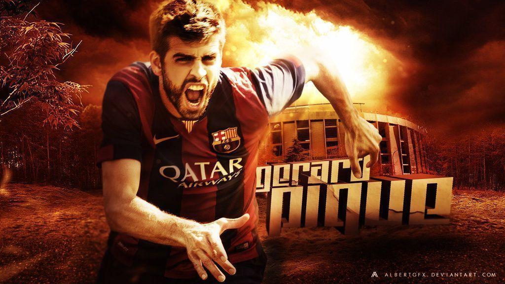 Gerard Pique Spanish Professional Footballer Wallpaper
