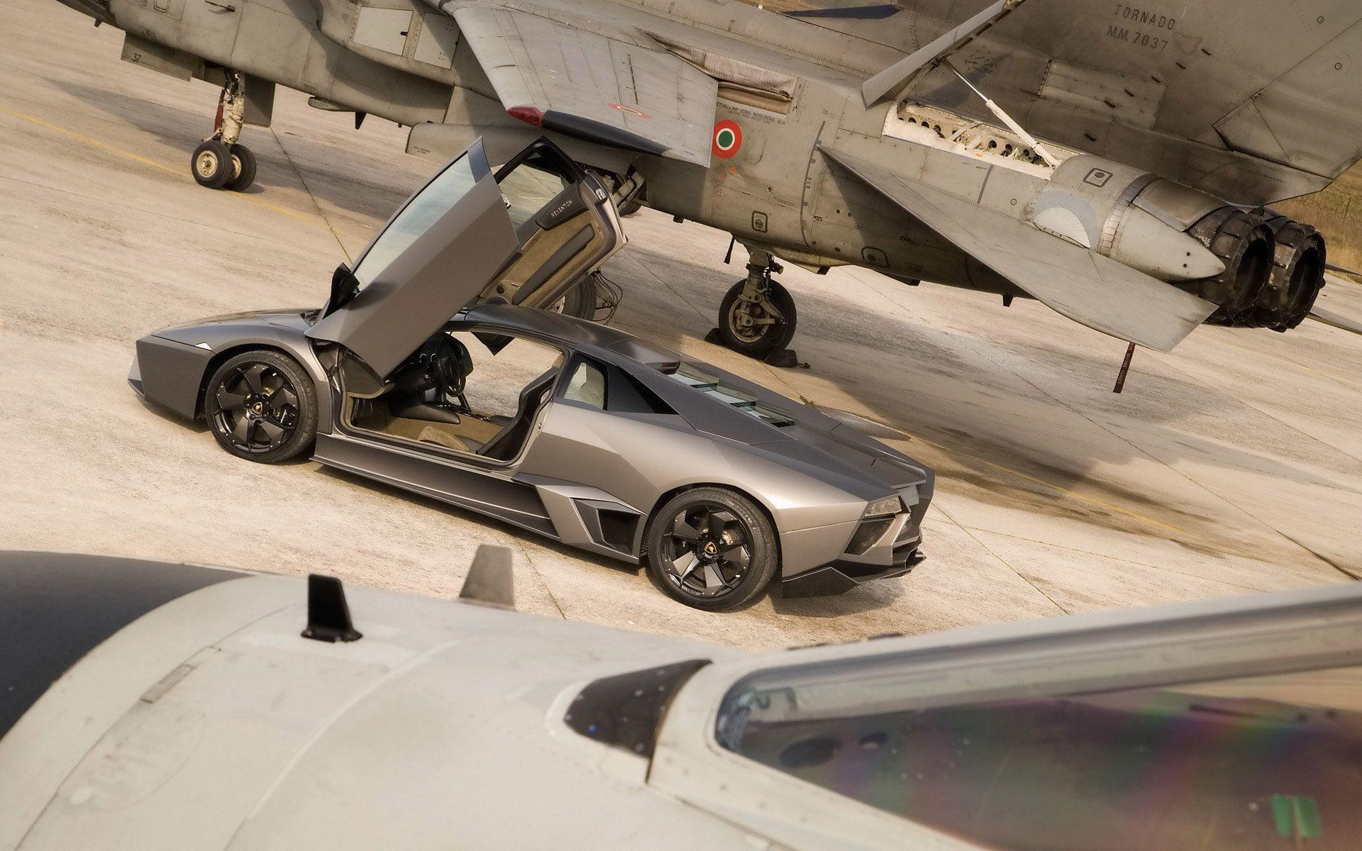 Nice Lamborghini Reventon Vs Tornado Jet Fighter Wallpaper. Cars