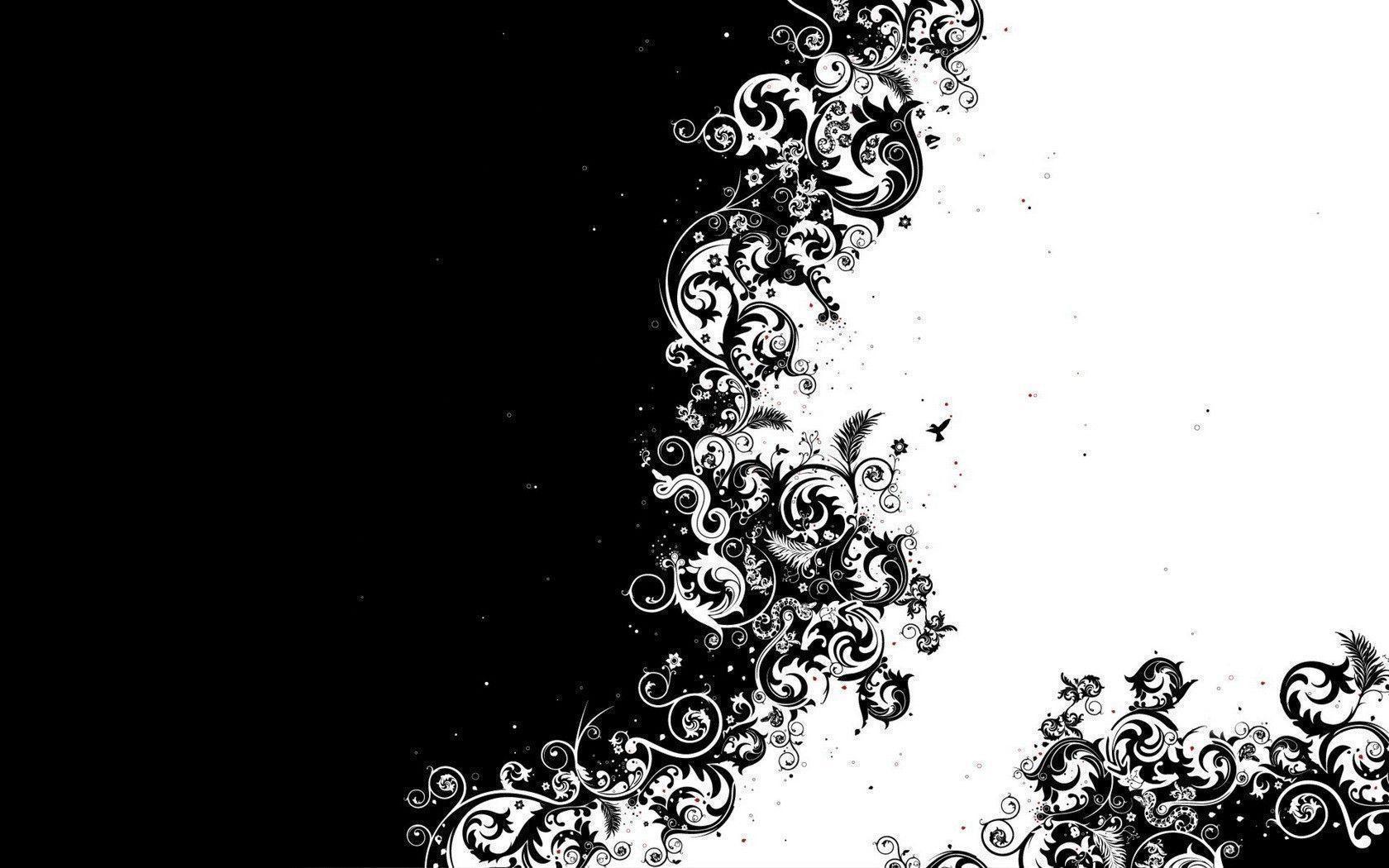 Black And White Flower Desktop Wallpapers Wallpapers