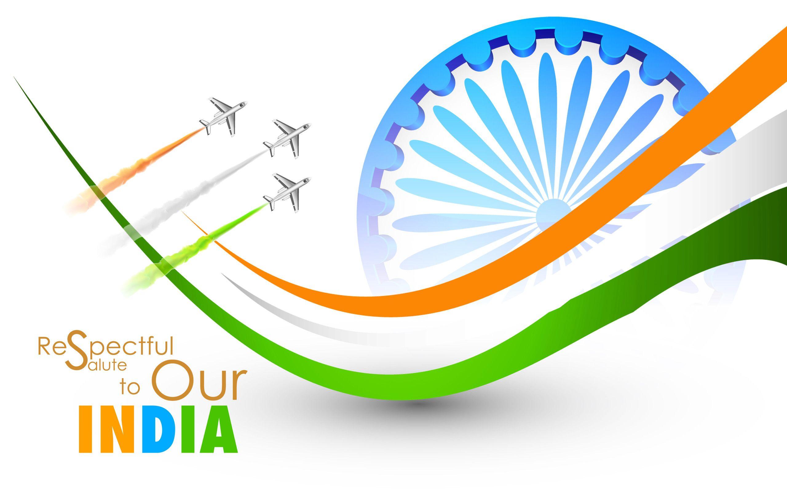 Tricolors of Indian Flag HD Wallpaper