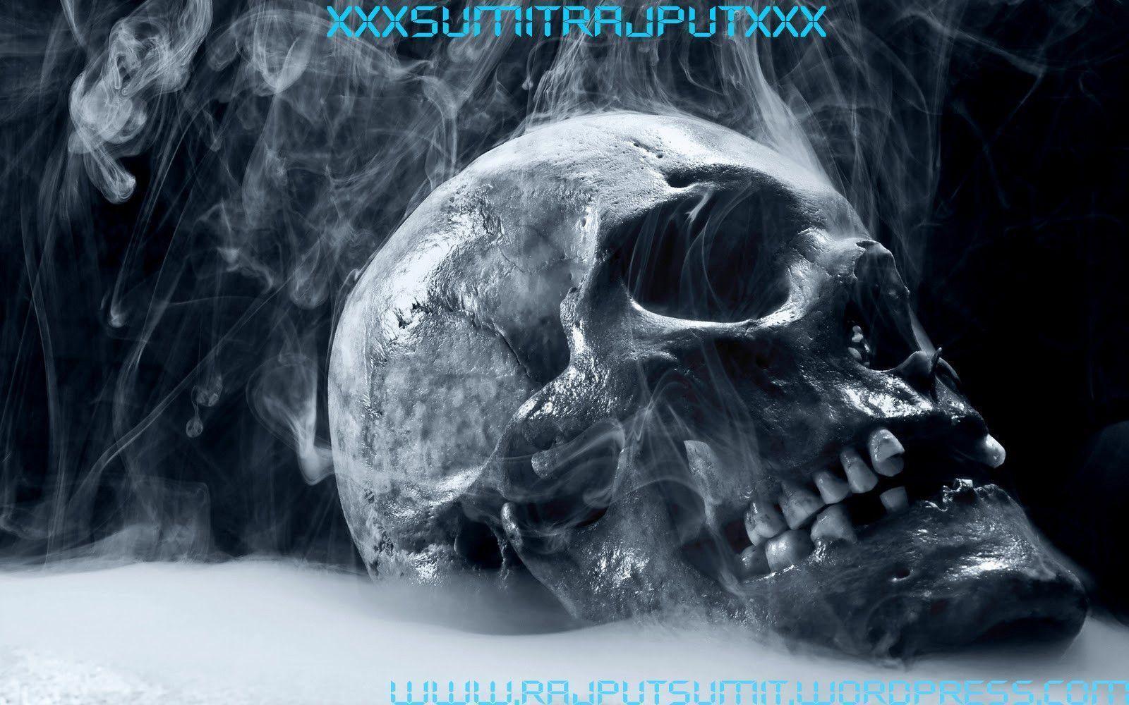 archive miscellaneous skull smoking skull horror HD wallpaper